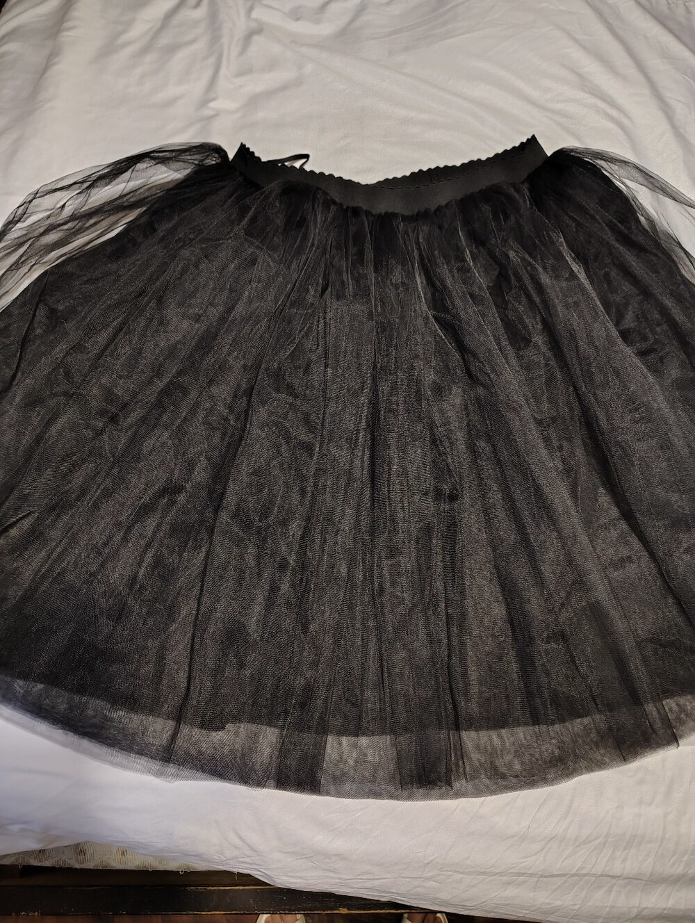 Black Tulle Midi Skirt - Classic Women's Skirt